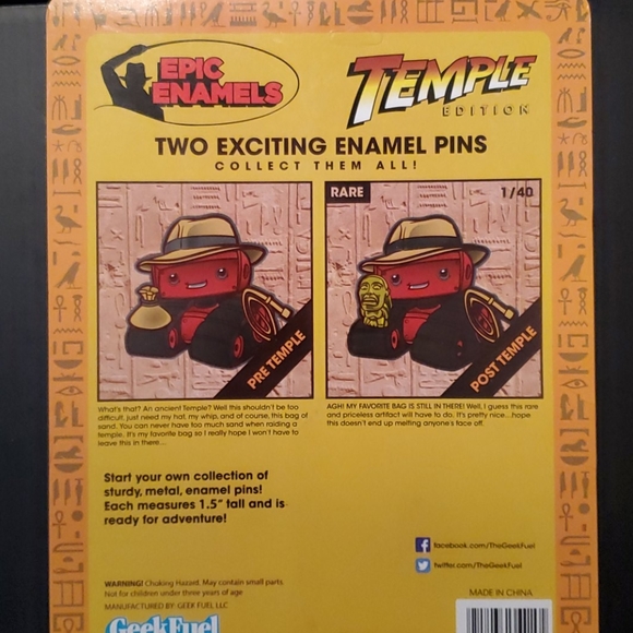 Indiana Jones Pin - Picture 2 of 2